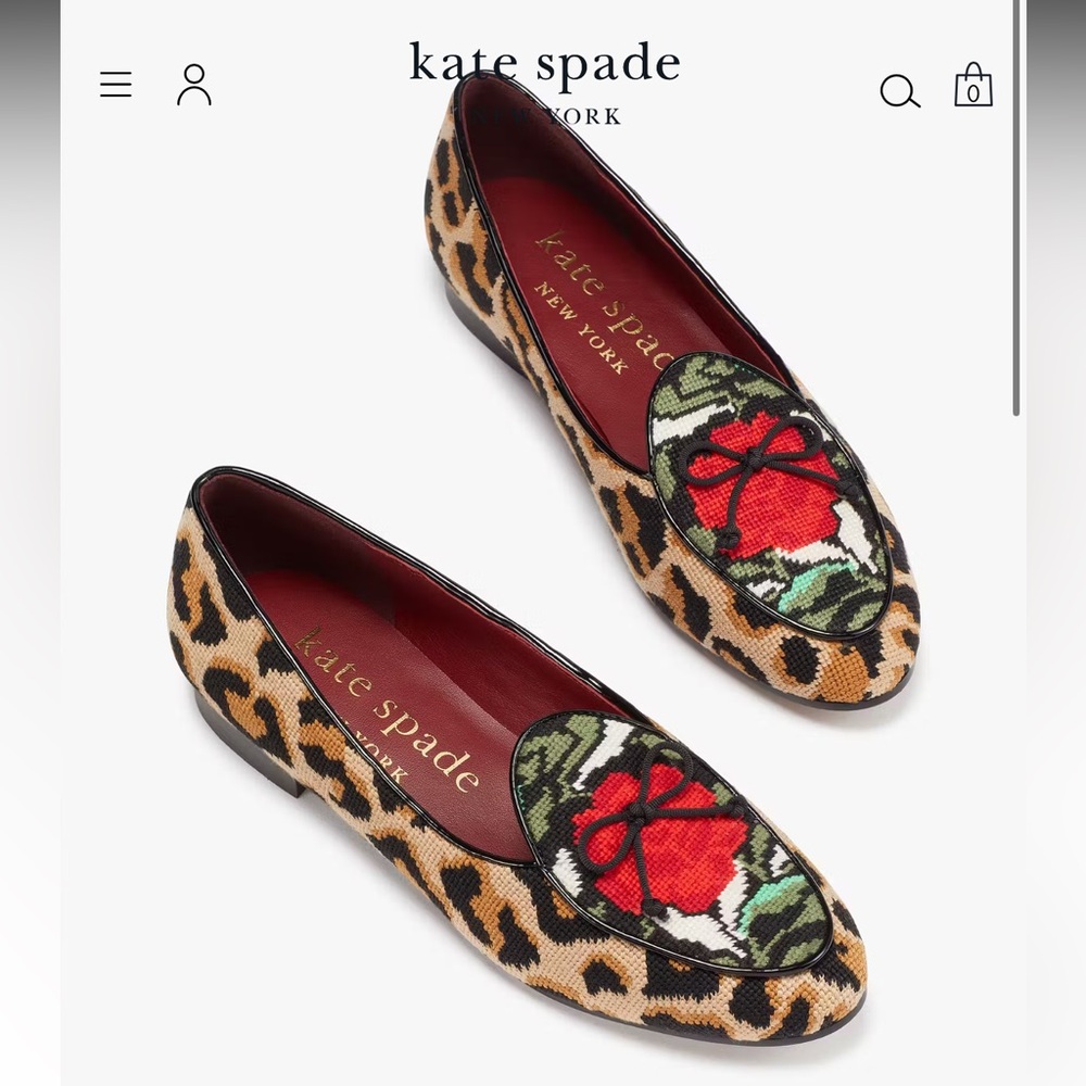 kate spade Devi Women's Leopard Print Loafers Size 7.5